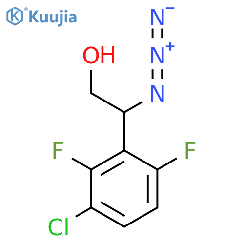 2-azido-2-(3-chloro-2,6-difluorophenyl)ethan-1-ol structure