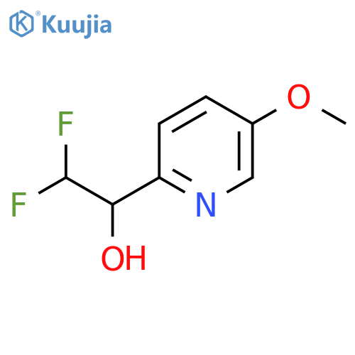2,2-difluoro-1-(5-methoxypyridin-2-yl)ethan-1-ol structure