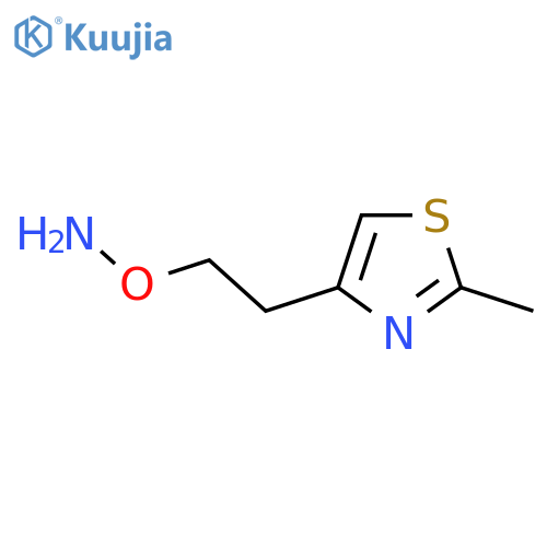 O-2-(2-methyl-1,3-thiazol-4-yl)ethylhydroxylamine structure