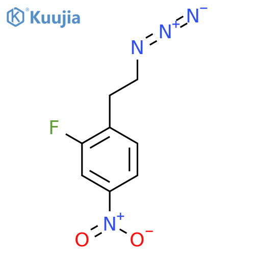 1-(2-azidoethyl)-2-fluoro-4-nitrobenzene structure