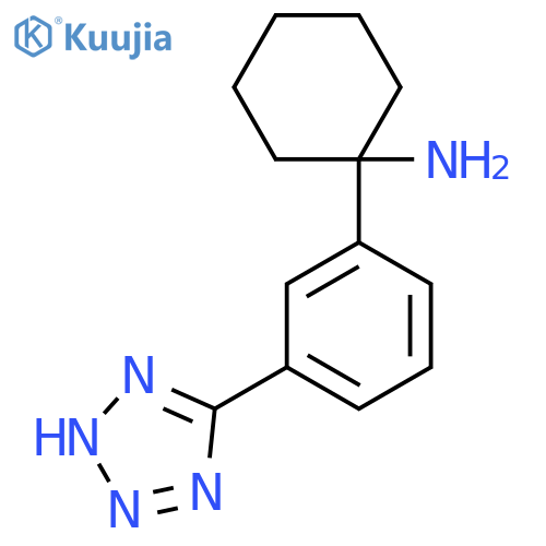1-3-(1H-1,2,3,4-tetrazol-5-yl)phenylcyclohexan-1-amine structure