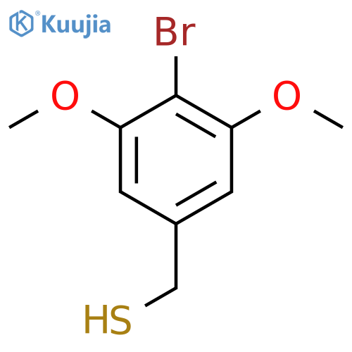 (4-bromo-3,5-dimethoxyphenyl)methanethiol structure
