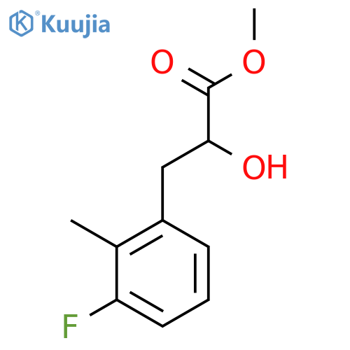 Methyl 3-(3-fluoro-2-methylphenyl)-2-hydroxypropanoate structure