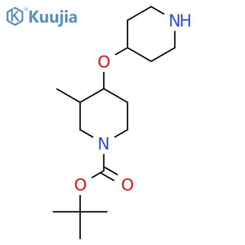 tert-butyl 3-methyl-4-(piperidin-4-yloxy)piperidine-1-carboxylate structure