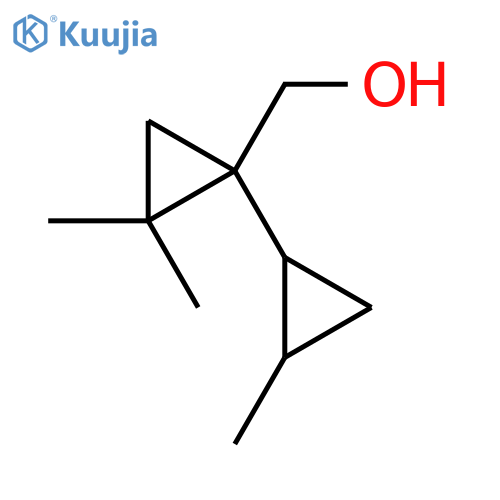 2,2-dimethyl-1-(2-methylcyclopropyl)cyclopropylmethanol structure