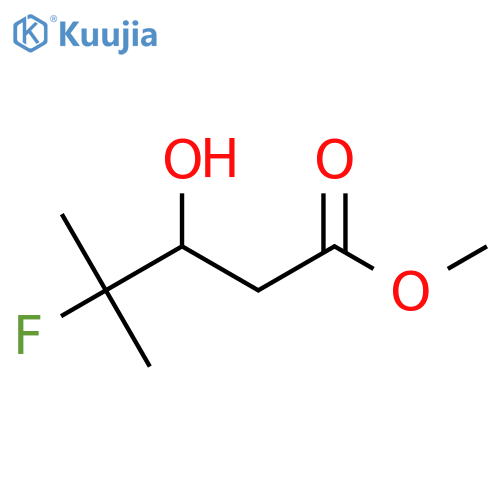 methyl 4-fluoro-3-hydroxy-4-methylpentanoate structure
