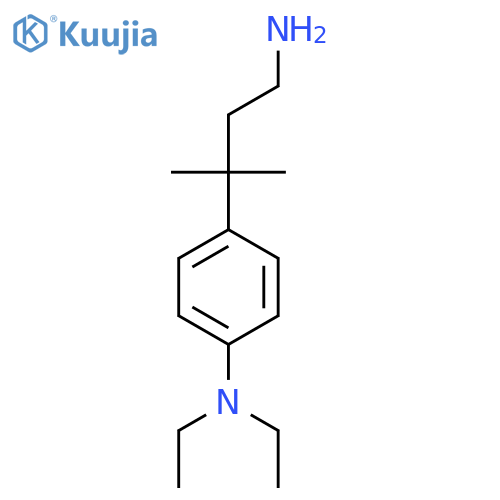 4-(4-amino-2-methylbutan-2-yl)-N,N-diethylaniline structure