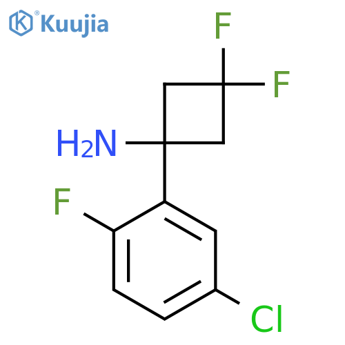 1-(5-chloro-2-fluorophenyl)-3,3-difluorocyclobutan-1-amine structure