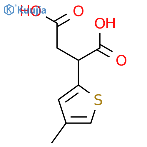 2-(4-methylthiophen-2-yl)butanedioic acid structure