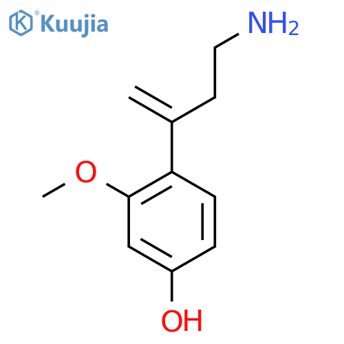 4-(4-aminobut-1-en-2-yl)-3-methoxyphenol structure