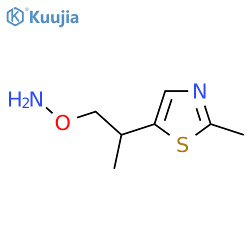 O-2-(2-methyl-1,3-thiazol-5-yl)propylhydroxylamine structure