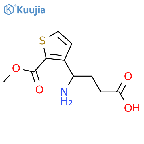 4-amino-4-2-(methoxycarbonyl)thiophen-3-ylbutanoic acid structure