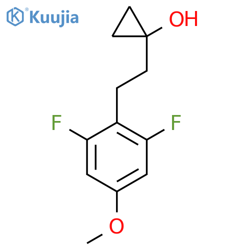 1-2-(2,6-difluoro-4-methoxyphenyl)ethylcyclopropan-1-ol structure