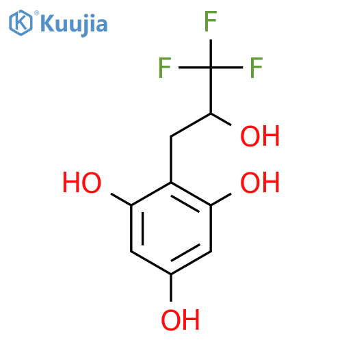 2-(3,3,3-trifluoro-2-hydroxypropyl)benzene-1,3,5-triol structure
