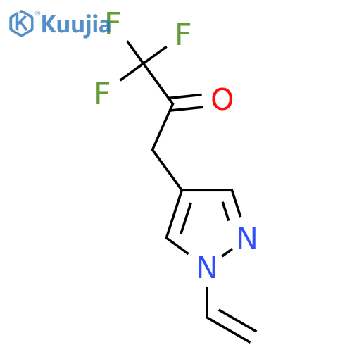 3-(1-ethenyl-1H-pyrazol-4-yl)-1,1,1-trifluoropropan-2-one structure
