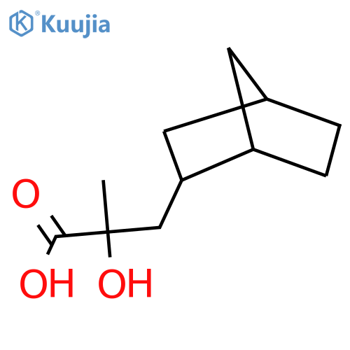 3-{bicyclo2.2.1heptan-2-yl}-2-hydroxy-2-methylpropanoic acid structure