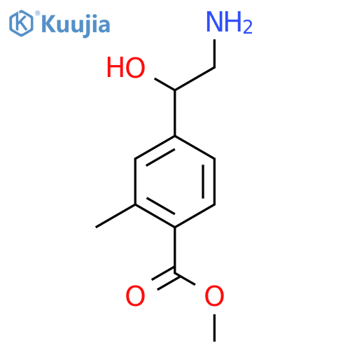 methyl 4-(2-amino-1-hydroxyethyl)-2-methylbenzoate structure