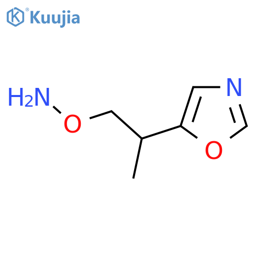 O-2-(1,3-oxazol-5-yl)propylhydroxylamine structure