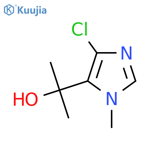2-(4-chloro-1-methyl-1H-imidazol-5-yl)propan-2-ol structure