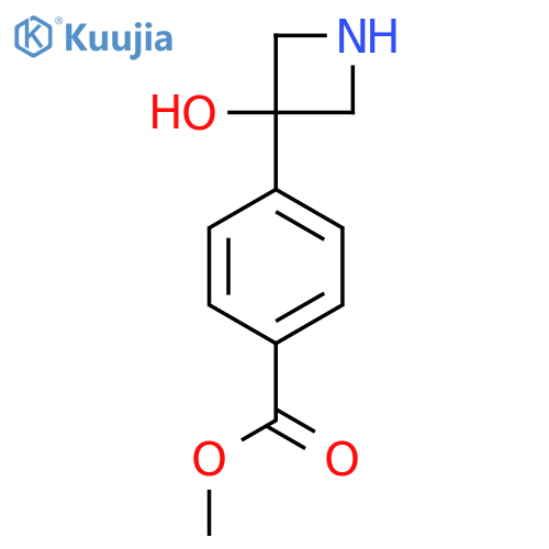 methyl 4-(3-hydroxyazetidin-3-yl)benzoate structure