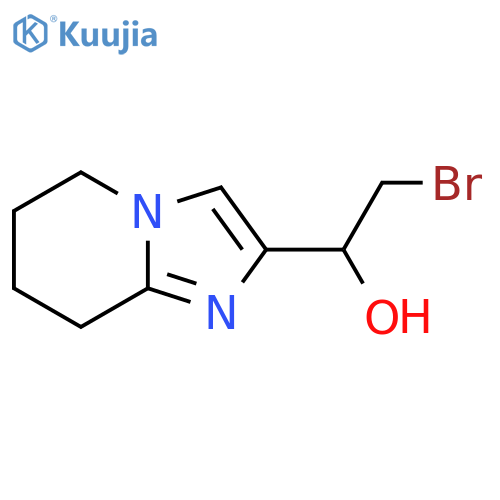 2-bromo-1-{5H,6H,7H,8H-imidazo1,2-apyridin-2-yl}ethan-1-ol structure