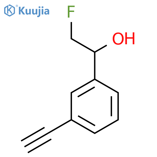 1-(3-ethynylphenyl)-2-fluoroethan-1-ol structure