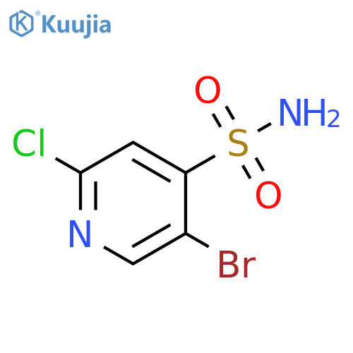 5-bromo-2-chloropyridine-4-sulfonamide structure