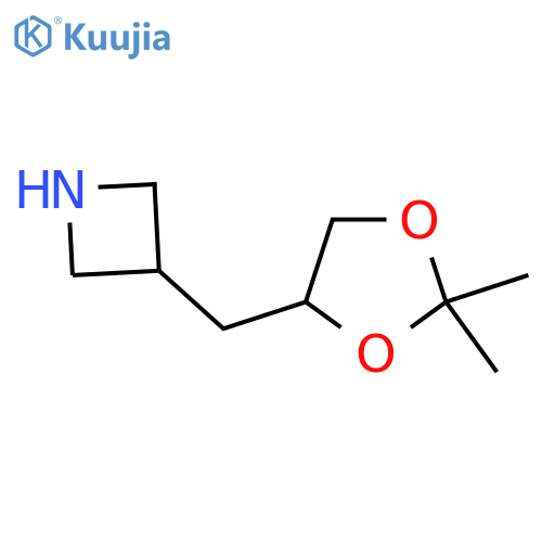 3-(2,2-dimethyl-1,3-dioxolan-4-yl)methylazetidine structure