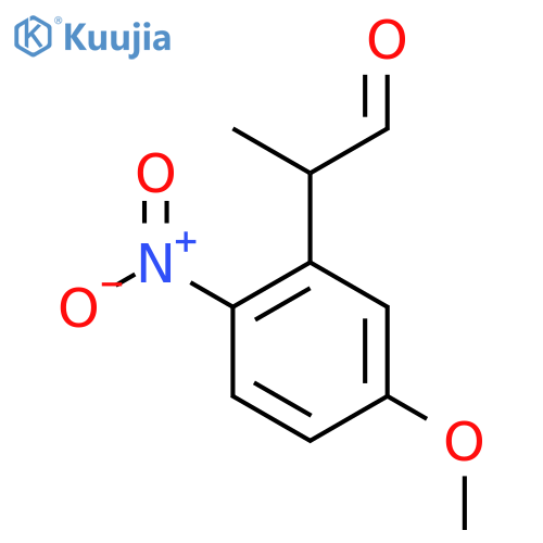 2-(5-methoxy-2-nitrophenyl)propanal structure