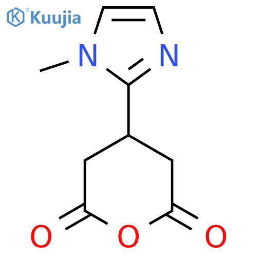 4-(1-methyl-1H-imidazol-2-yl)oxane-2,6-dione structure