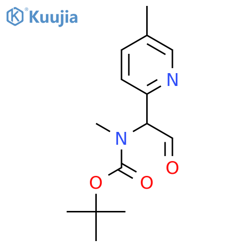 tert-butyl N-methyl-N-1-(5-methylpyridin-2-yl)-2-oxoethylcarbamate structure
