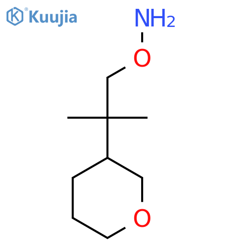O-2-methyl-2-(oxan-3-yl)propylhydroxylamine structure