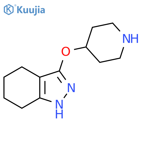 3-(piperidin-4-yloxy)-4,5,6,7-tetrahydro-1H-indazole structure