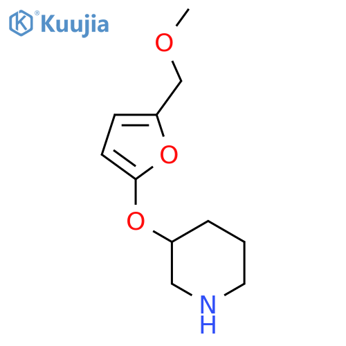 3-{5-(methoxymethyl)furan-2-yloxy}piperidine structure