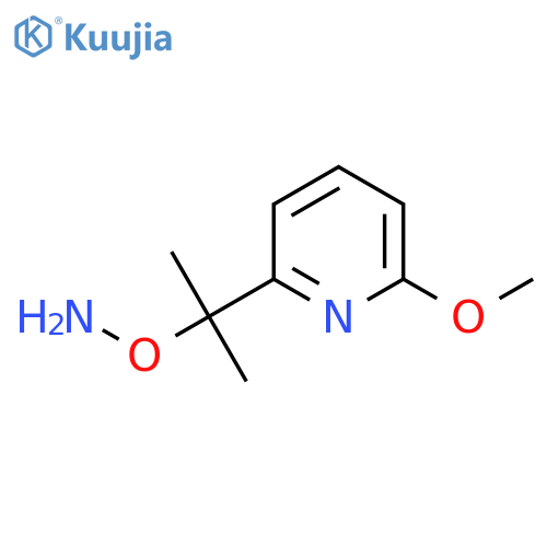 O-2-(6-methoxypyridin-2-yl)propan-2-ylhydroxylamine structure