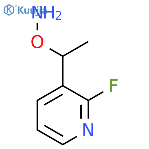 O-1-(2-fluoropyridin-3-yl)ethylhydroxylamine structure