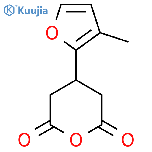 4-(3-methylfuran-2-yl)oxane-2,6-dione structure
