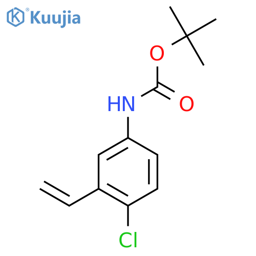 tert-butyl N-(4-chloro-3-ethenylphenyl)carbamate structure