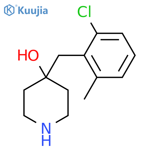 4-(2-chloro-6-methylphenyl)methylpiperidin-4-ol structure