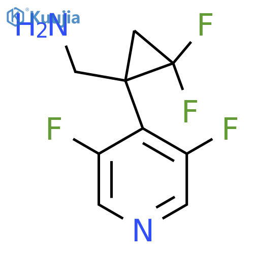 1-(3,5-difluoropyridin-4-yl)-2,2-difluorocyclopropylmethanamine structure