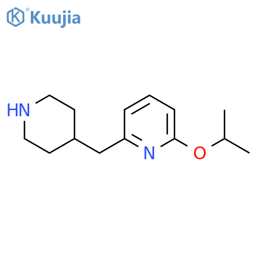 2-(piperidin-4-yl)methyl-6-(propan-2-yloxy)pyridine structure