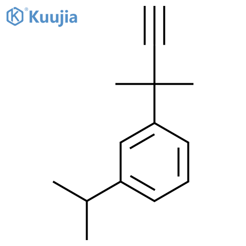 1-(2-methylbut-3-yn-2-yl)-3-(propan-2-yl)benzene structure