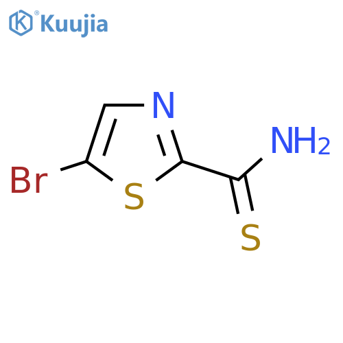 5-bromo-1,3-thiazole-2-carbothioamide structure