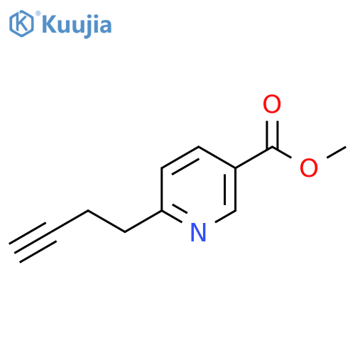 methyl 6-(but-3-yn-1-yl)pyridine-3-carboxylate structure