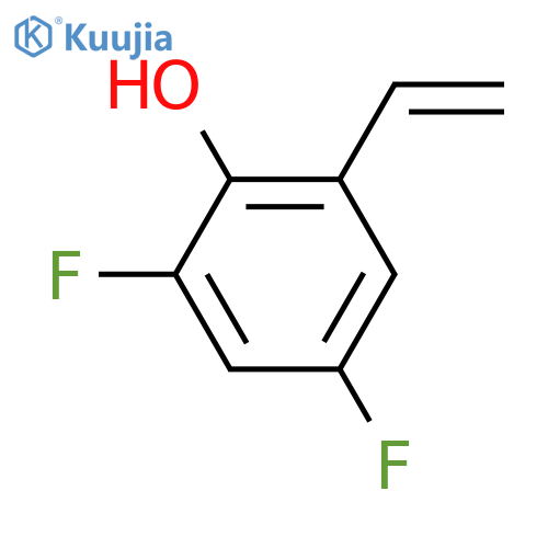2-ethenyl-4,6-difluorophenol structure