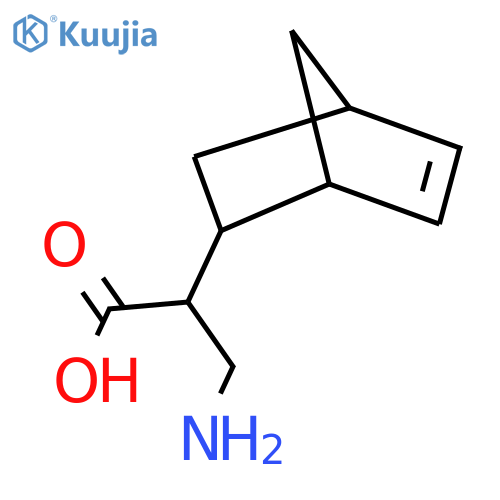 3-amino-2-{bicyclo2.2.1hept-5-en-2-yl}propanoic acid structure