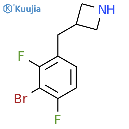 3-(3-bromo-2,4-difluorophenyl)methylazetidine structure