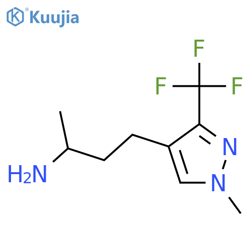 4-1-methyl-3-(trifluoromethyl)-1H-pyrazol-4-ylbutan-2-amine structure