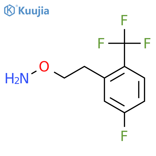 O-{2-5-fluoro-2-(trifluoromethyl)phenylethyl}hydroxylamine structure