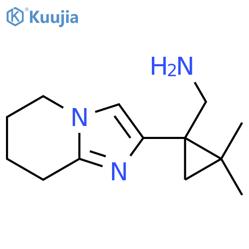 (1-{5H,6H,7H,8H-imidazo1,2-apyridin-2-yl}-2,2-dimethylcyclopropyl)methanamine structure